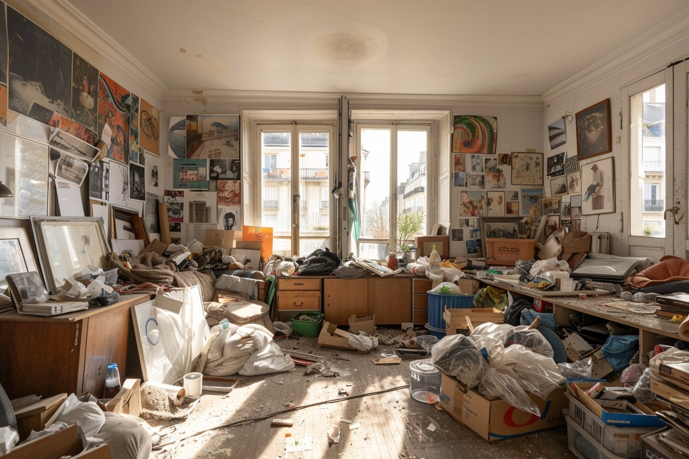 Avant et après le débarras d'une maison insalubre à Noisy-le-Grand par Renaissance Domicile, métamorphose réussie